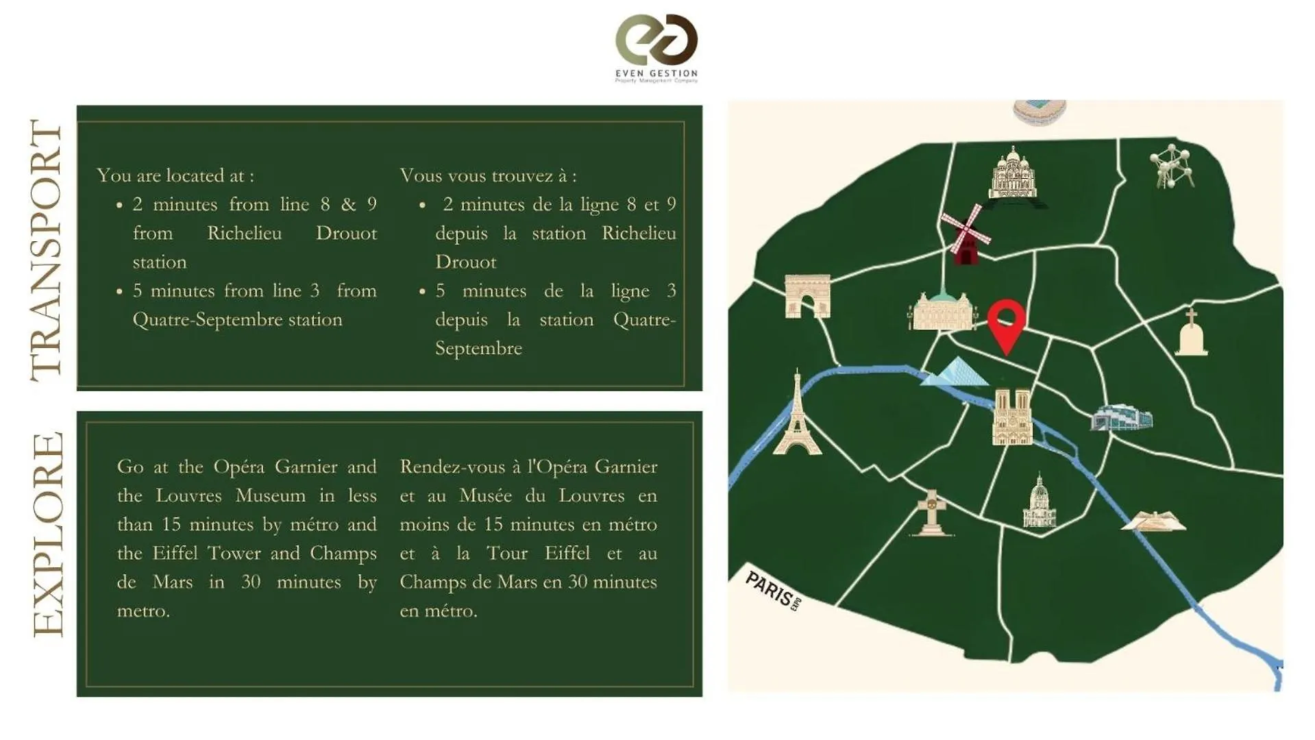 Apartment 21#Opera#Louvre#Paris02#2Bedrooms#Ac